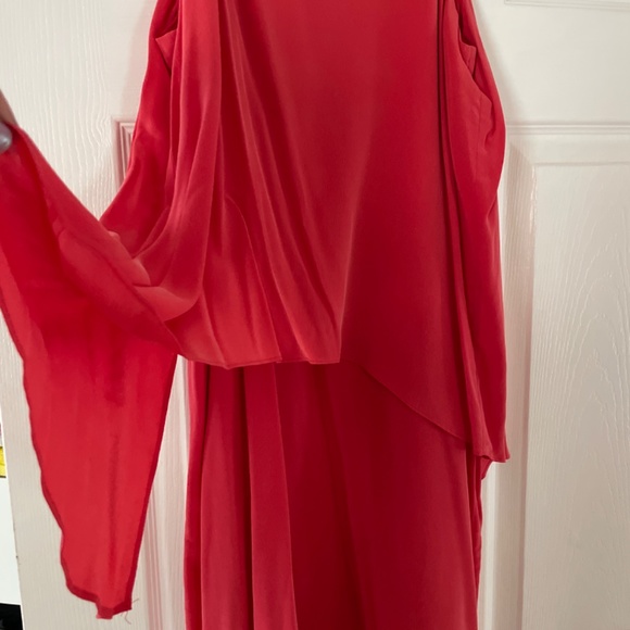 EUC silk sleeveless layered dress - Picture 2 of 4